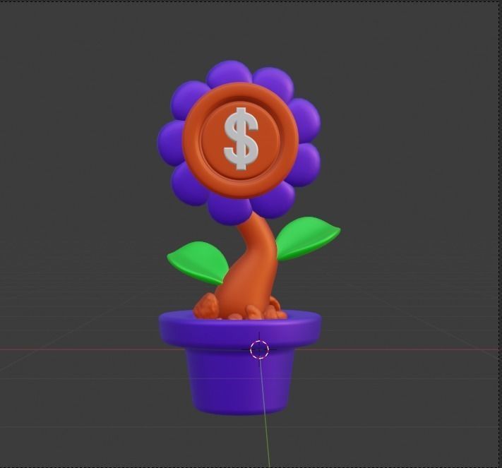 Investment 3d Illustration  Icon Pack 3D model_21