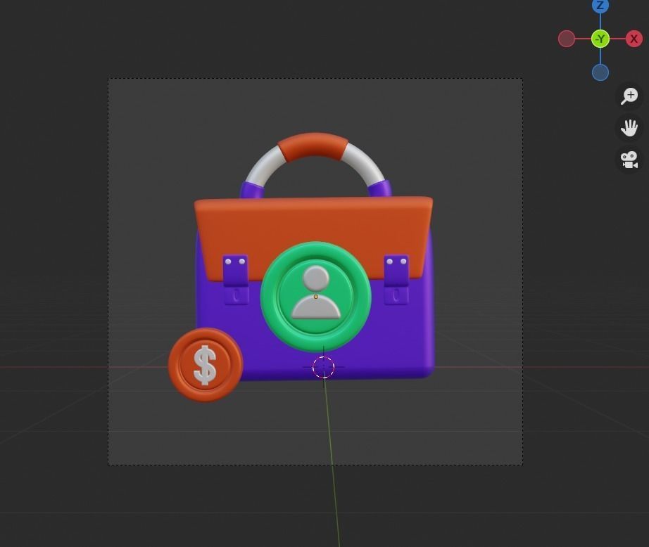 Investment 3d Illustration  Icon Pack 3D model_64