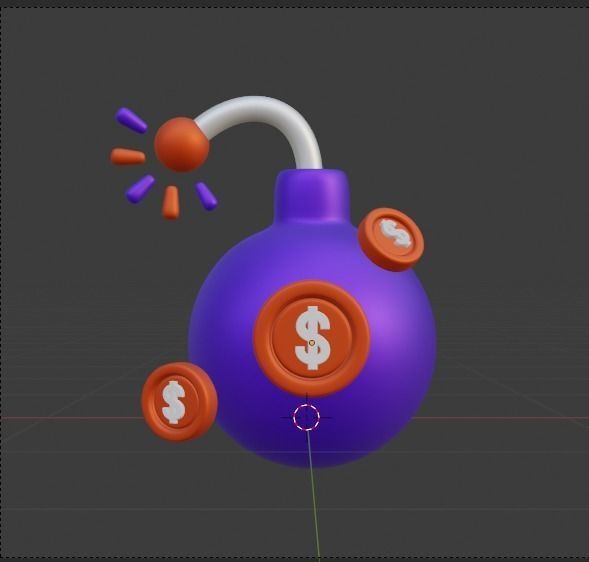 Investment 3d Illustration  Icon Pack 3D model_57