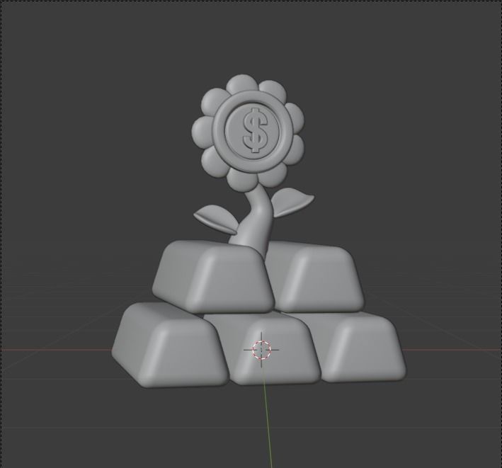 Investment 3d Illustration  Icon Pack 3D model_38