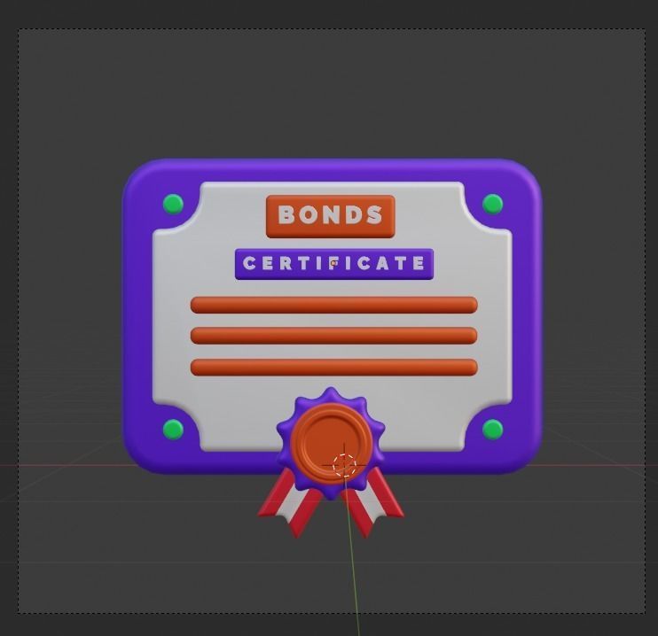 Investment 3d Illustration  Icon Pack 3D model_16