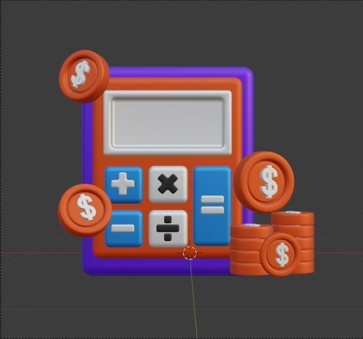 Investment 3d Illustration  Icon Pack 3D model_25