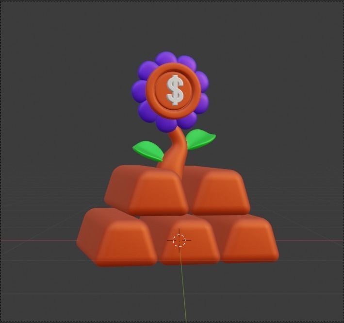 Investment 3d Illustration  Icon Pack 3D model_39