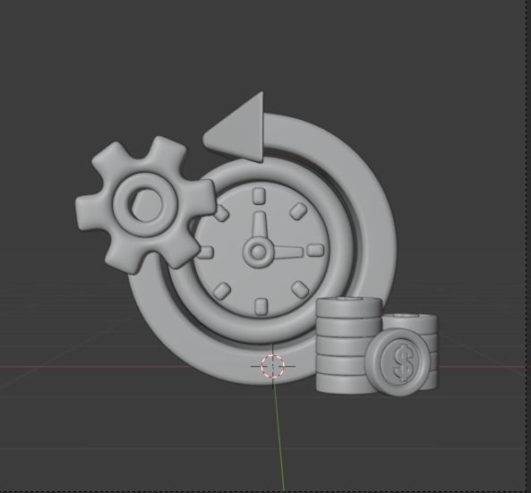 Investment 3d Illustration  Icon Pack 3D model_60