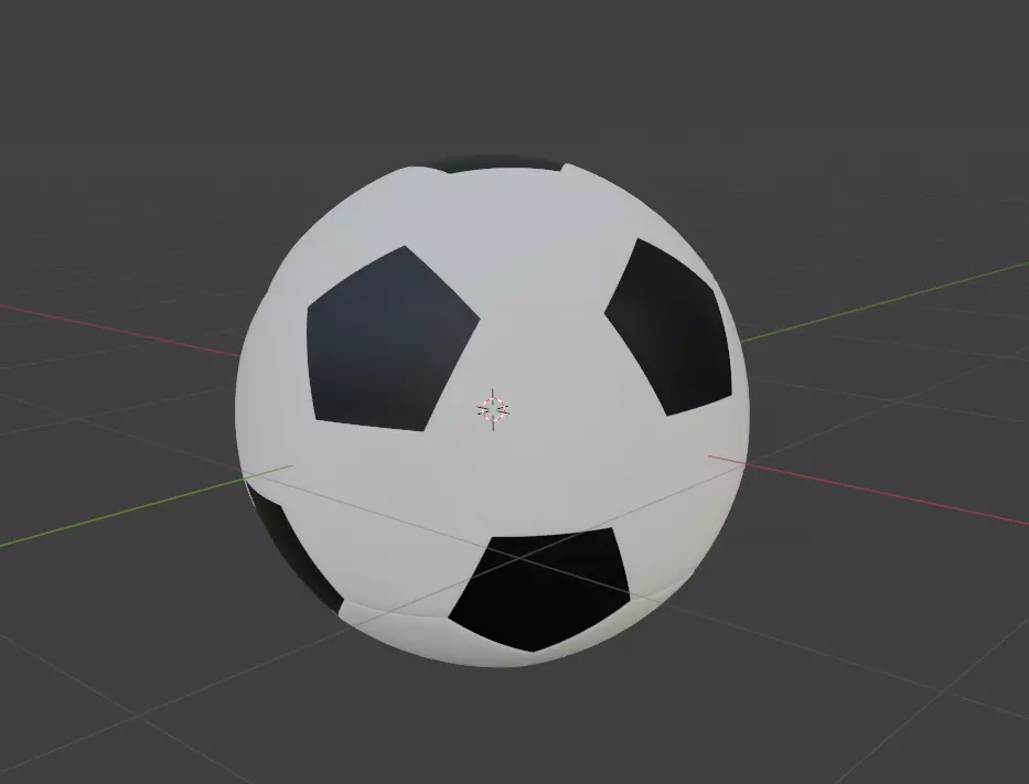 Soccer ball white black Free 3D model