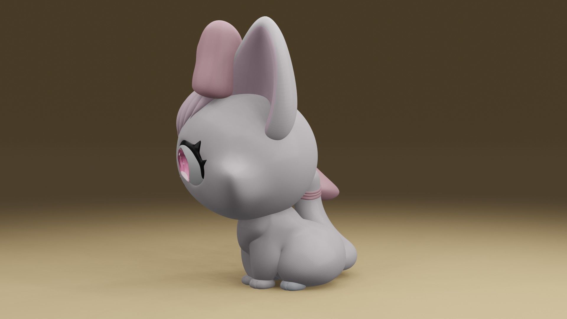 cat girl 3D print model_13