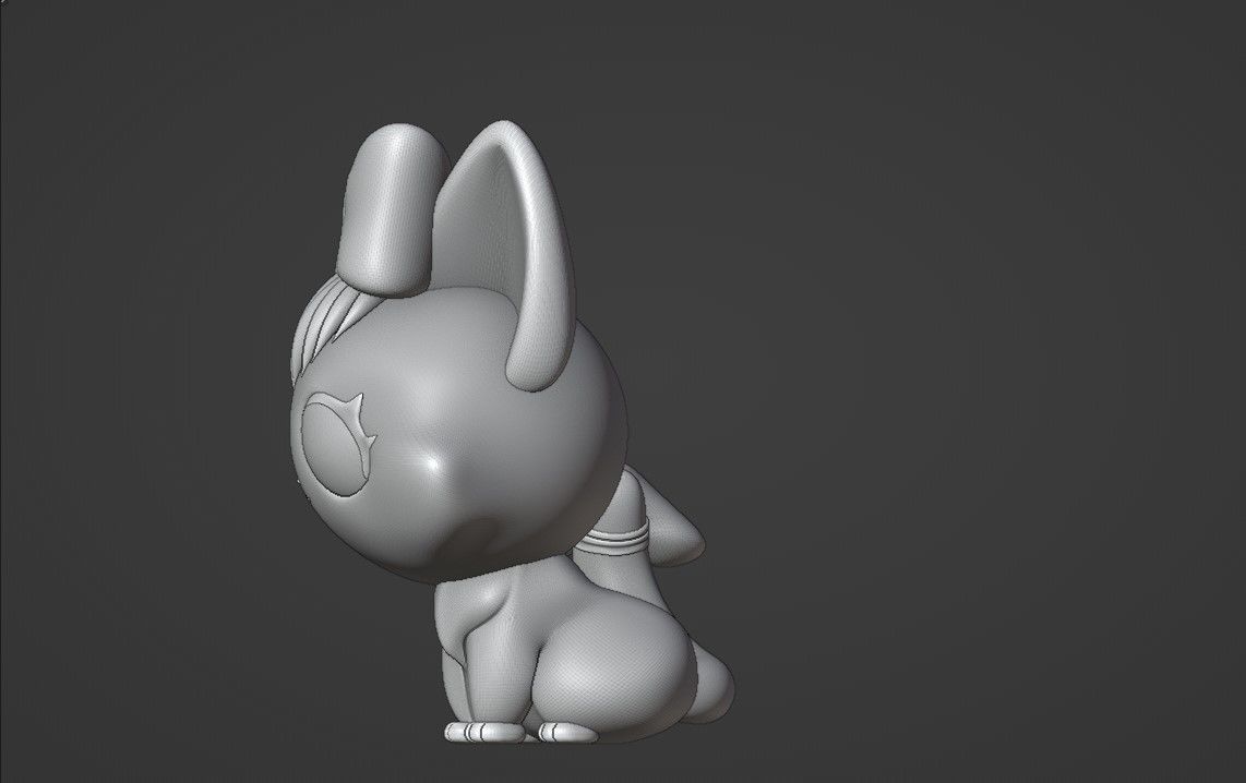 cat girl 3D print model_5