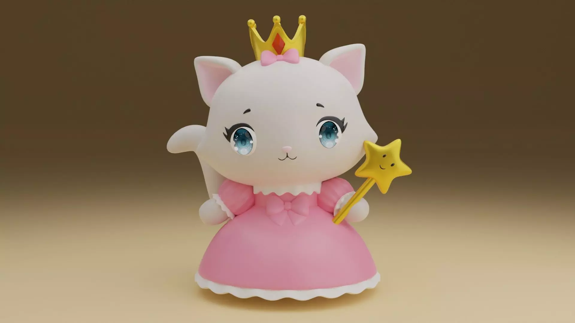 CAT princess 3D print model