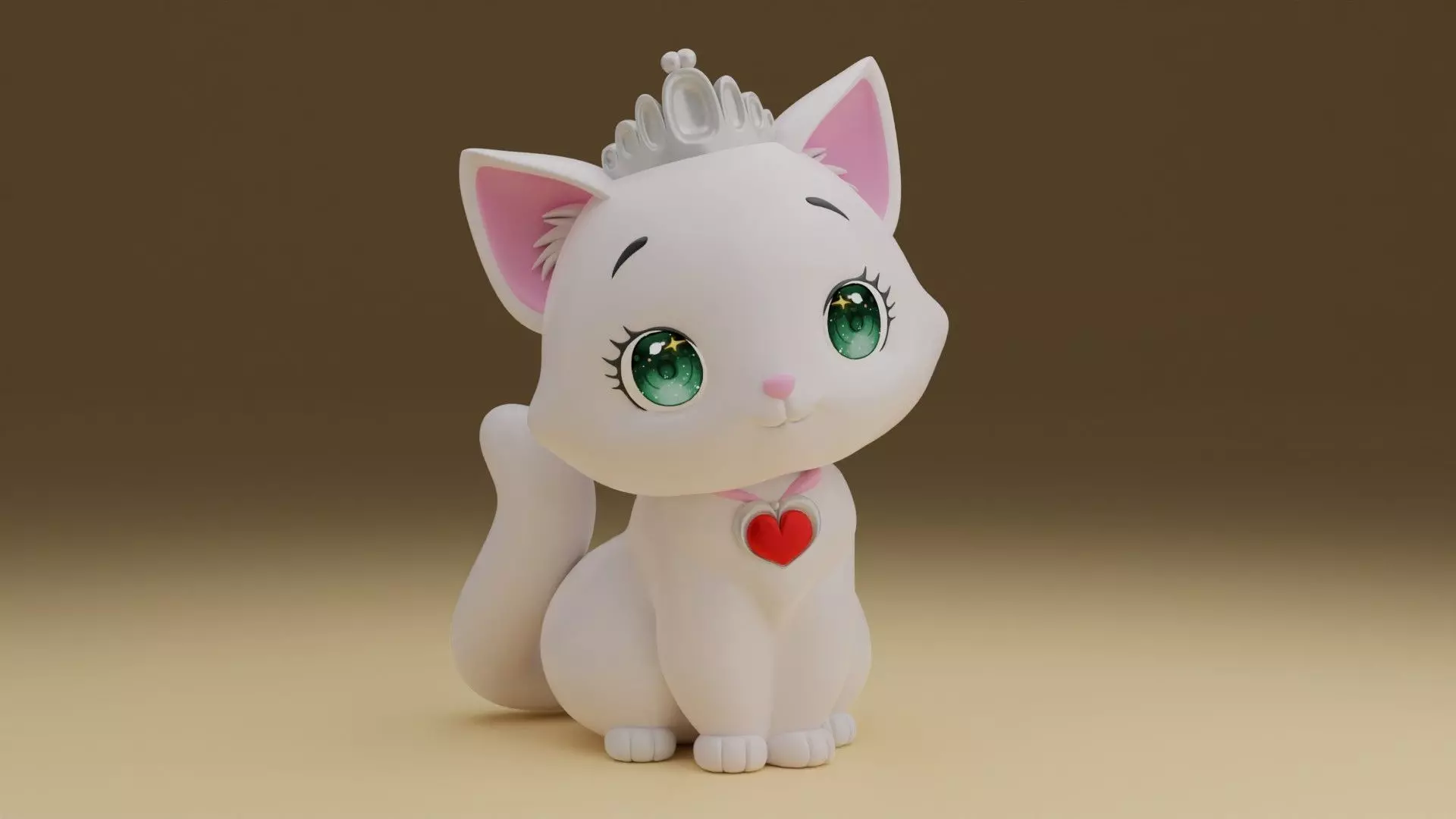 cat queen 3D print model_0