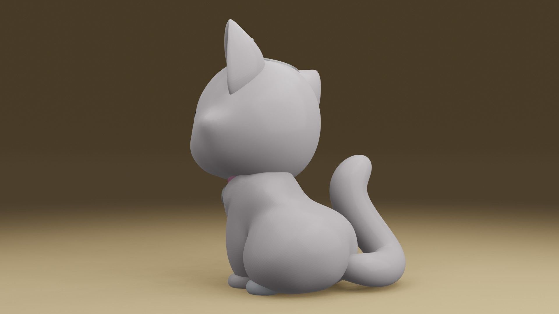 cat queen 3D print model_12
