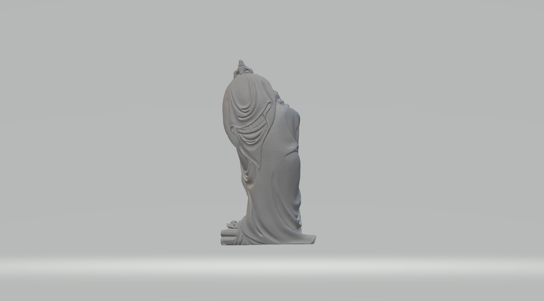 Arhat Buddhist Deity Statue 3D print model_2