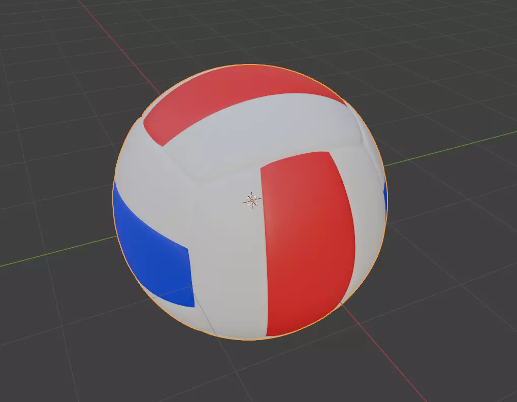 Volleyball ball Free low-poly 3D model