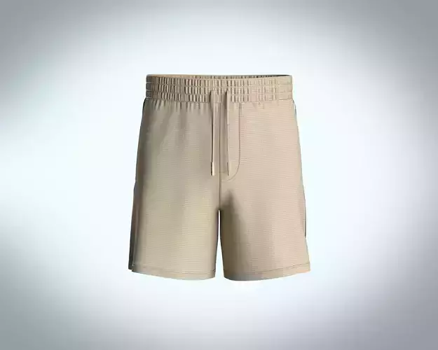 Mens Shorts with side panel with knit textures fabric