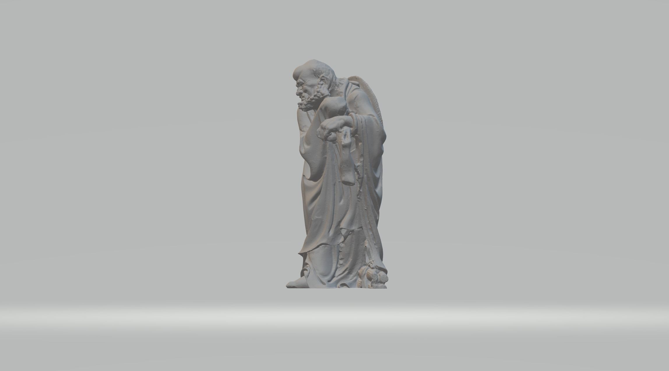 Arhat Buddhist Deity Statue 15 3D print model_1