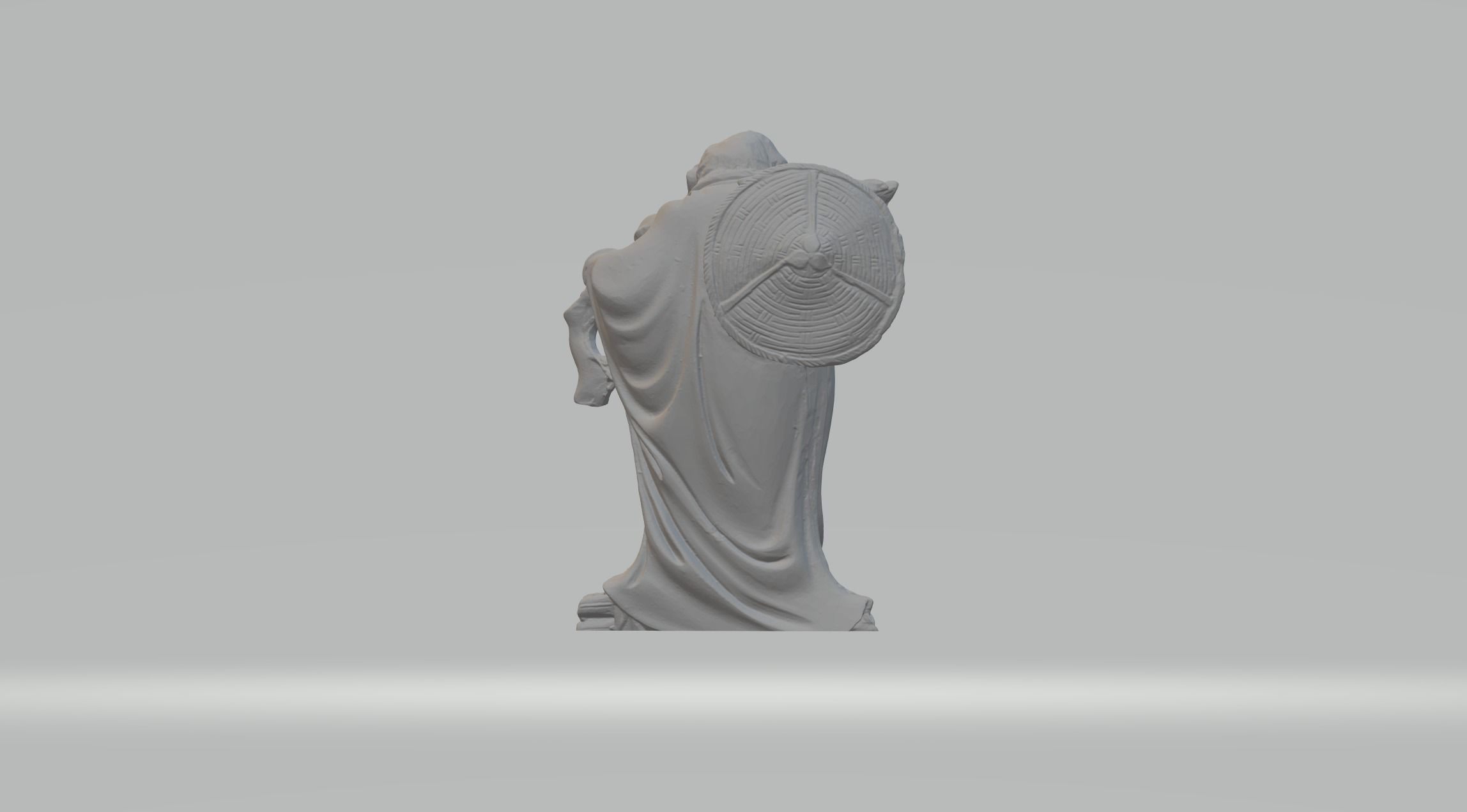 Arhat Buddhist Deity Statue 15 3D print model_2