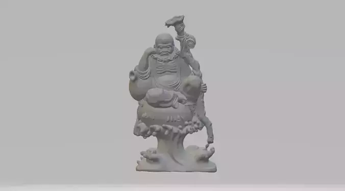 Arhat Buddhist Deity Statue 