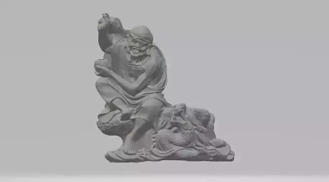 Arhat Buddhist Deity Statue 