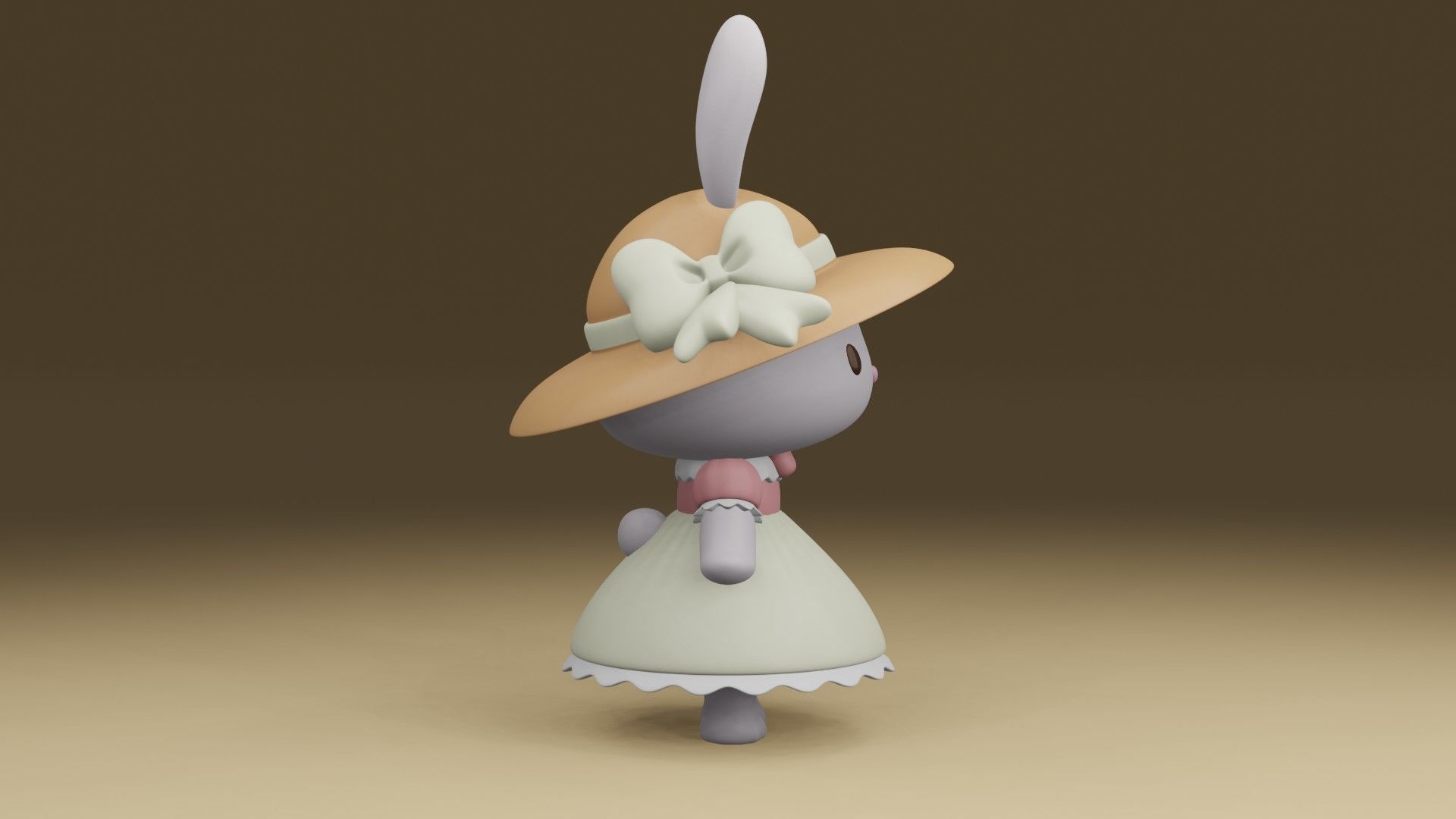 rabbit farmer 3D print model_9