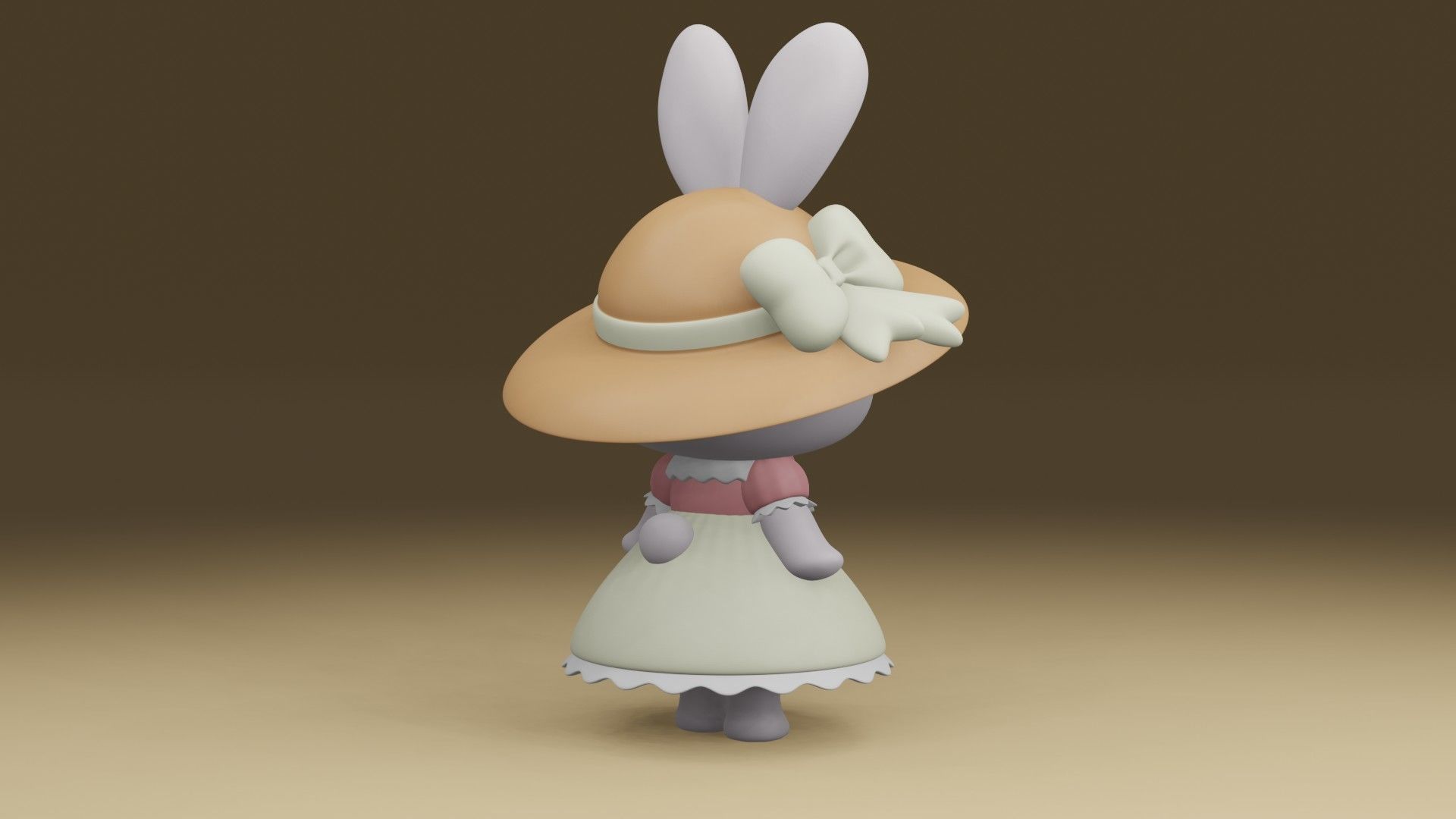 rabbit farmer 3D print model_10