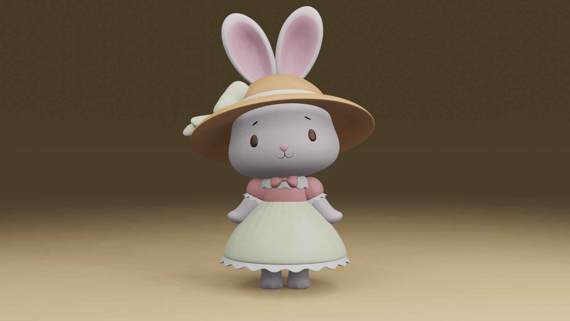 rabbit farmer 3D print model_7