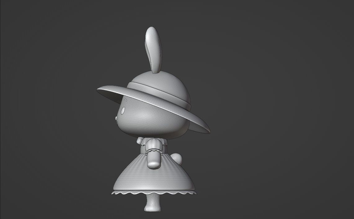 rabbit farmer 3D print model_5