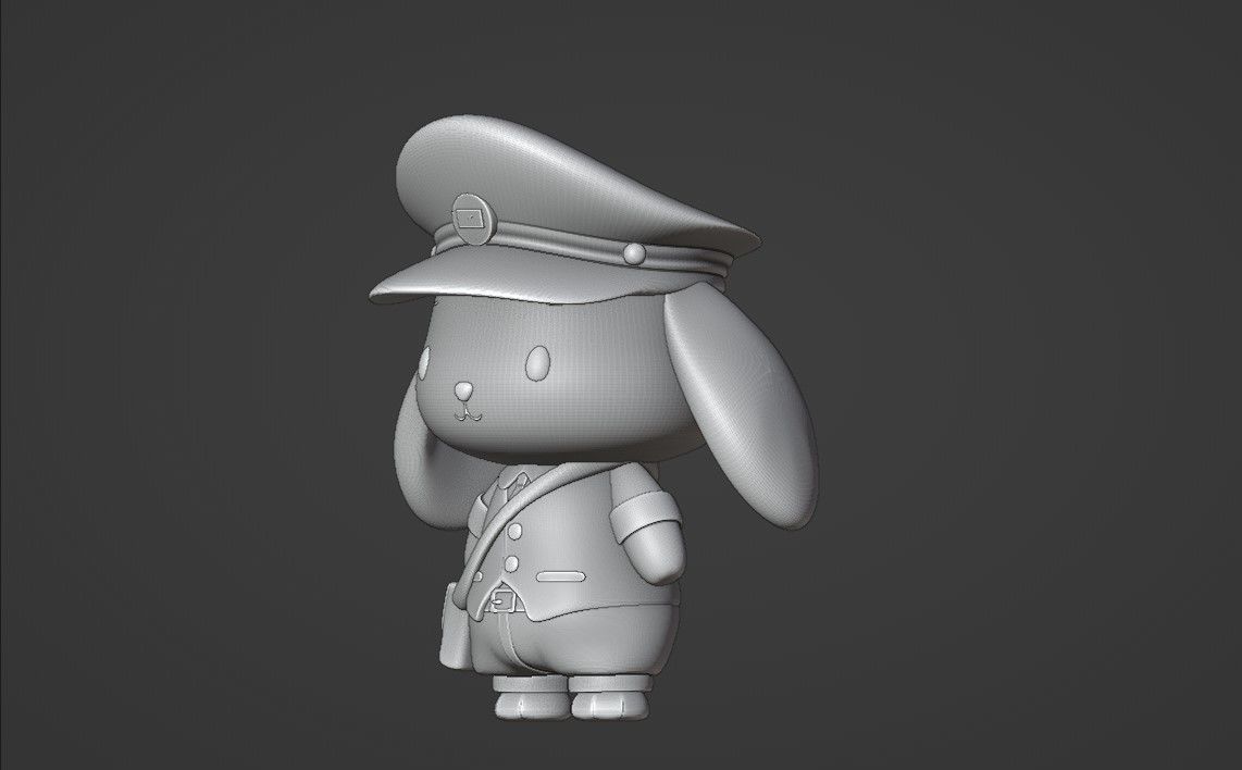 rabbit postman 3D print model_6