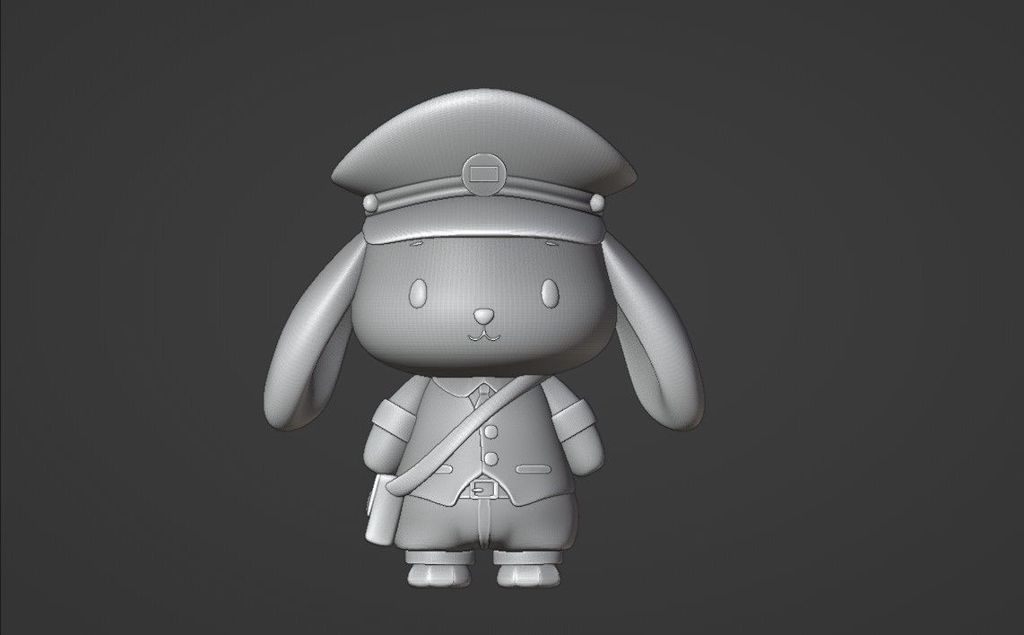 rabbit postman 3D print model_2