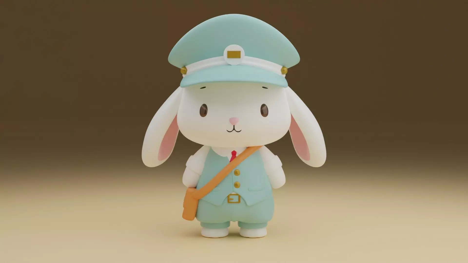 rabbit postman 3D print model_0