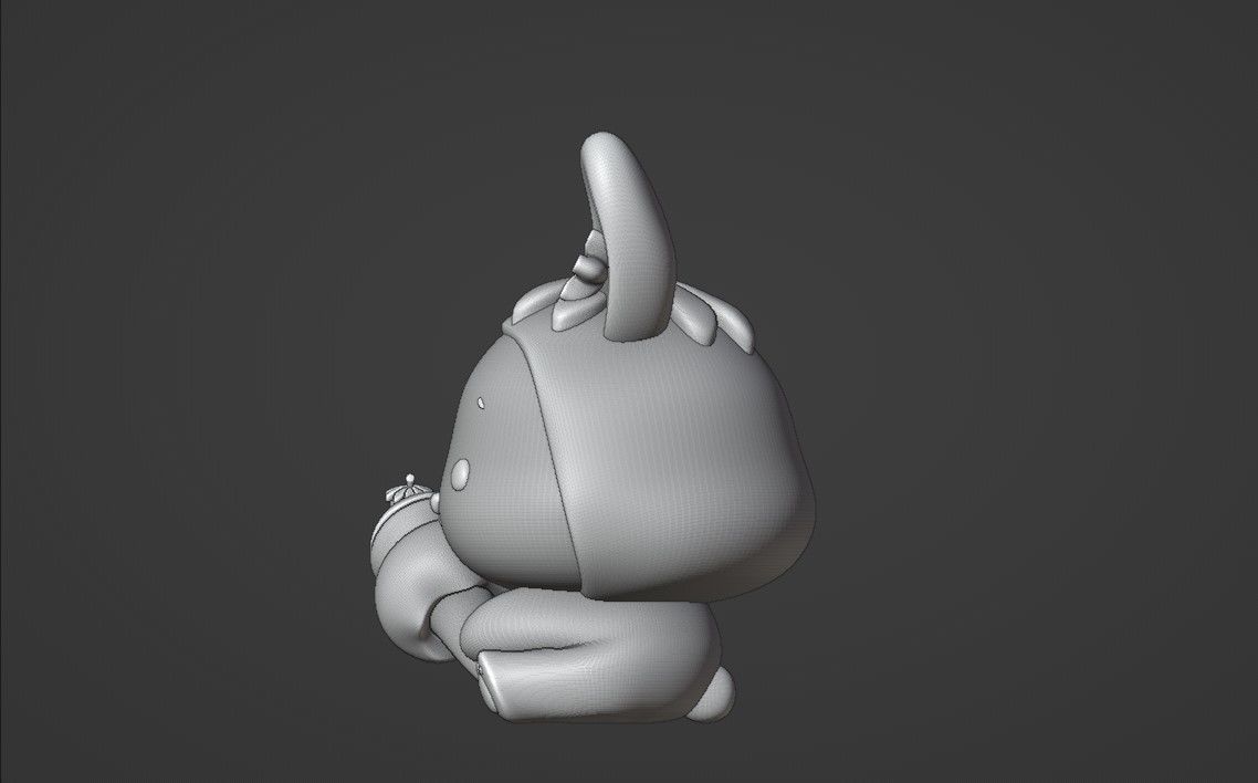 rabbit ice cream 3D print model_5