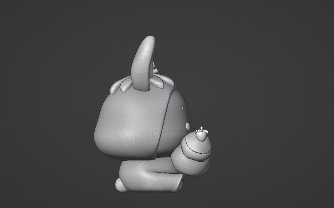 rabbit ice cream 3D print model_3