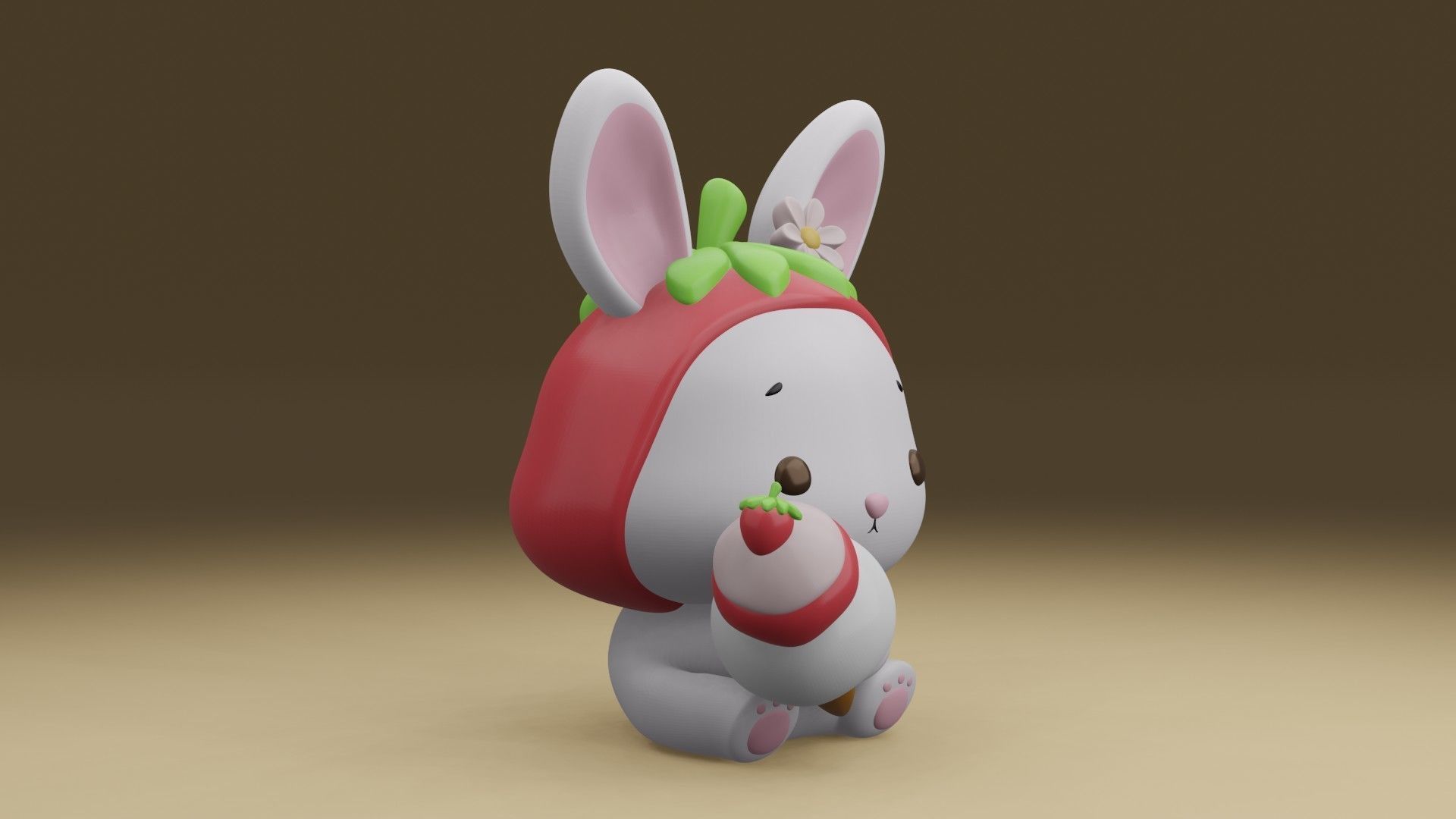 rabbit ice cream 3D print model_8