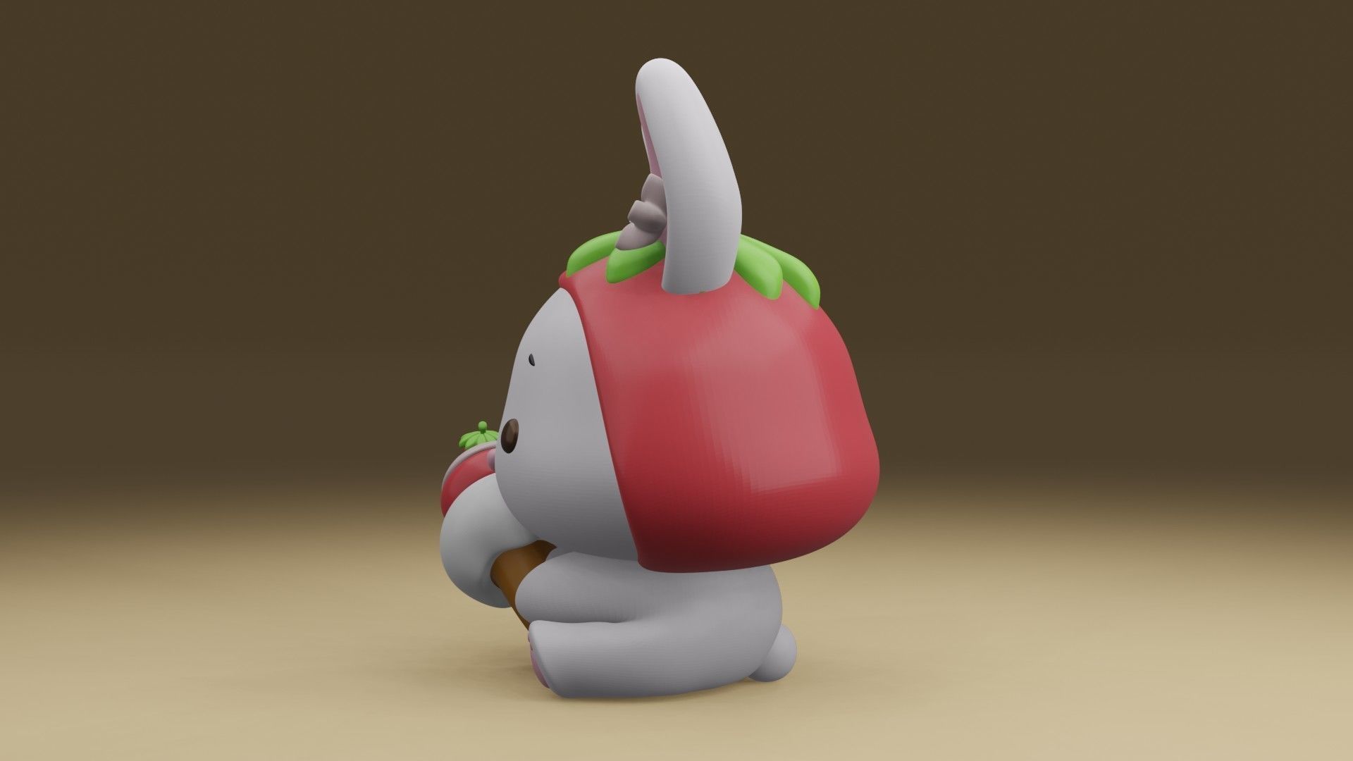 rabbit ice cream 3D print model_13