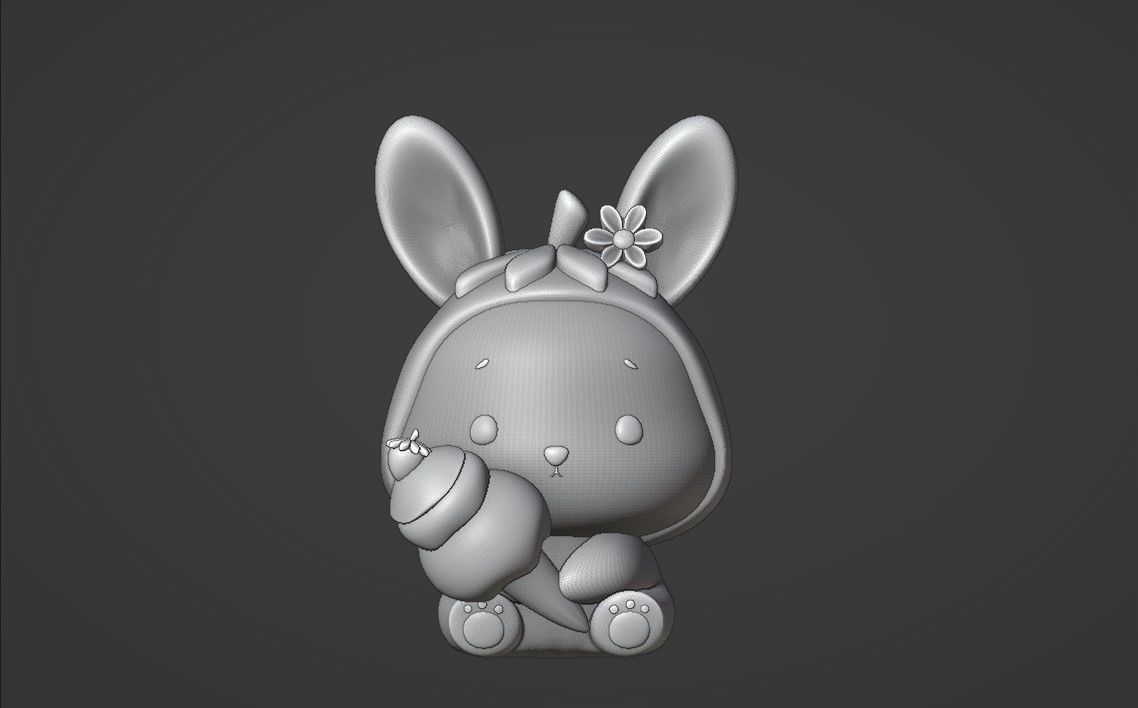 rabbit ice cream 3D print model_2
