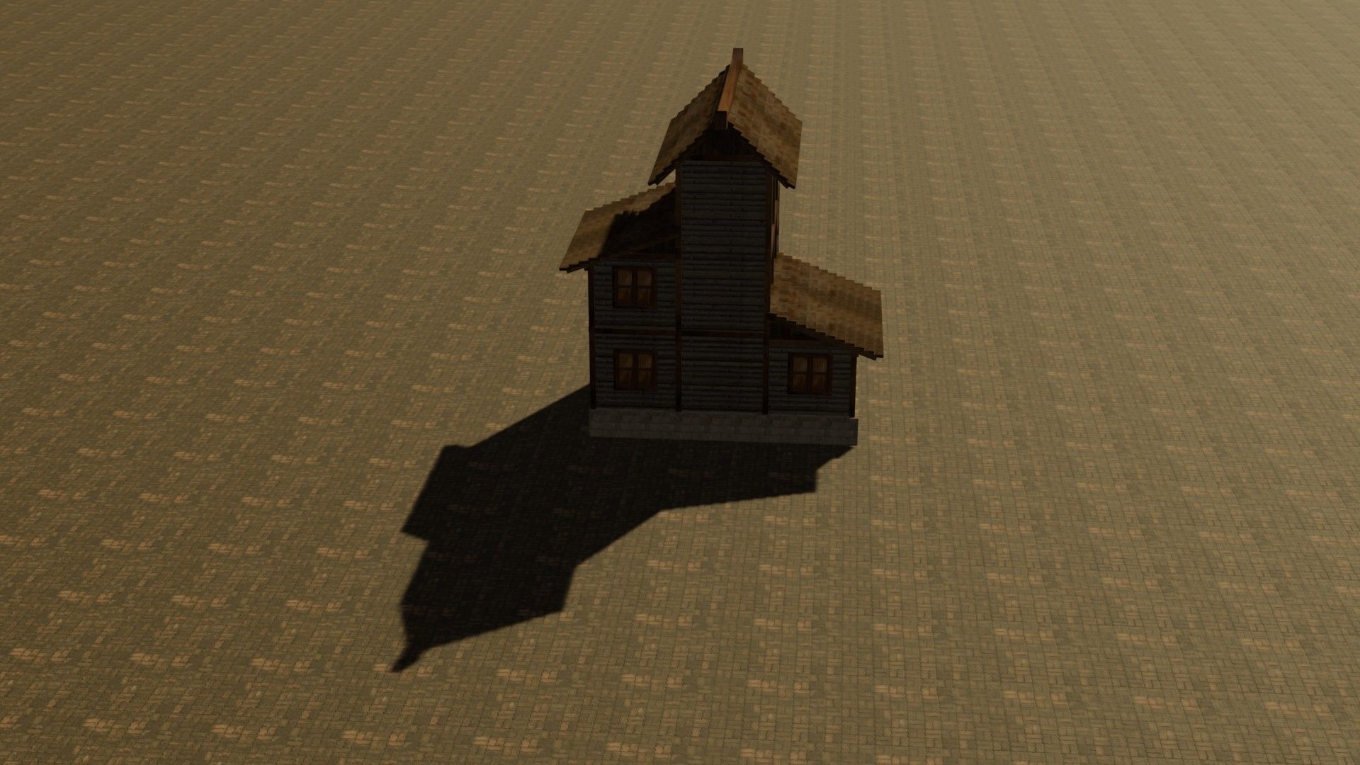 Medieval house eleven 9 Low-poly 3D model_15