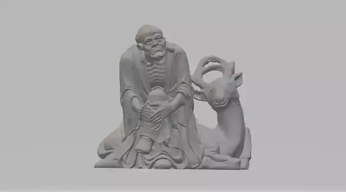 Arhat Buddhist Deity Statue 