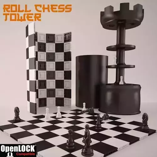 ROLL CHESS TOWER 3D print model