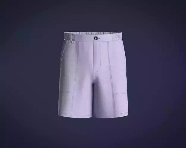 Mens shorts with waist belt detailing and stitch line detailing