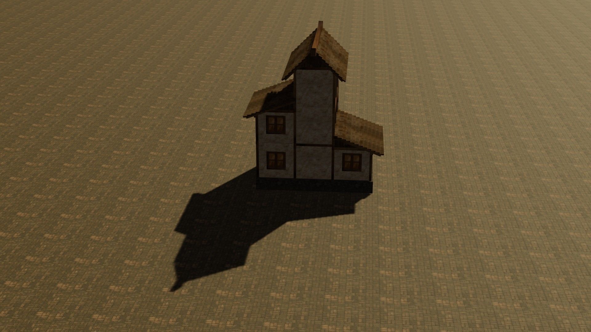 Medieval house eleven 3 Low-poly 3D model_15