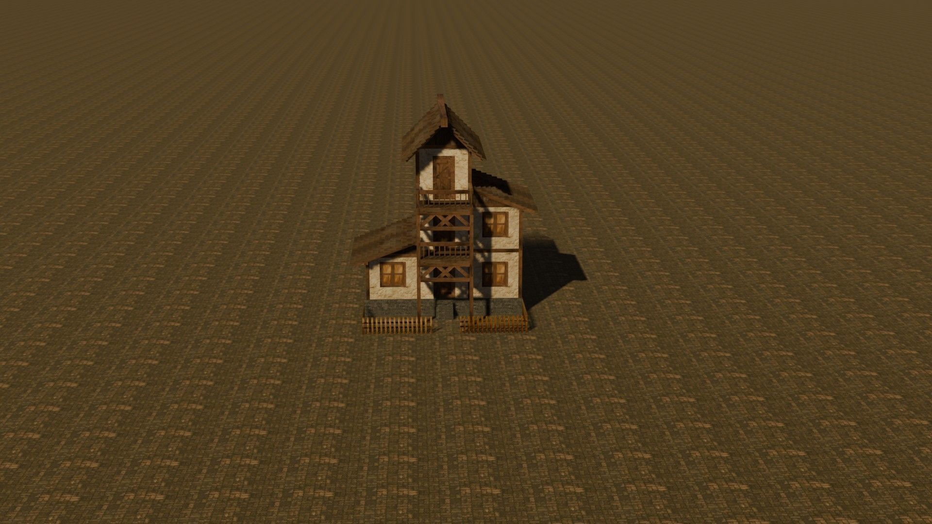 Medieval house eleven 3 Low-poly 3D model_17