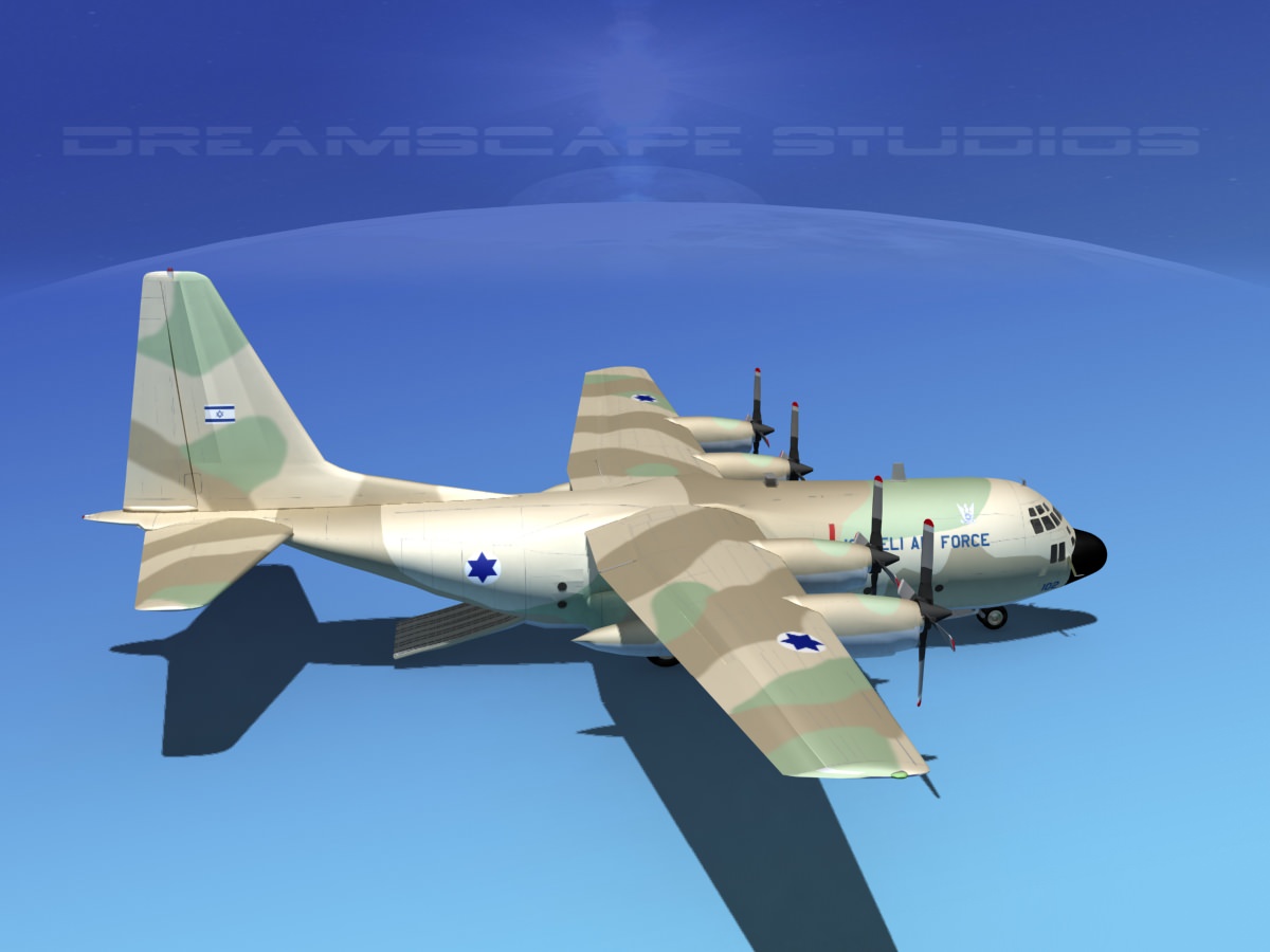 Lockheed C-130 Hercules Israeli Air Force 3D model_5