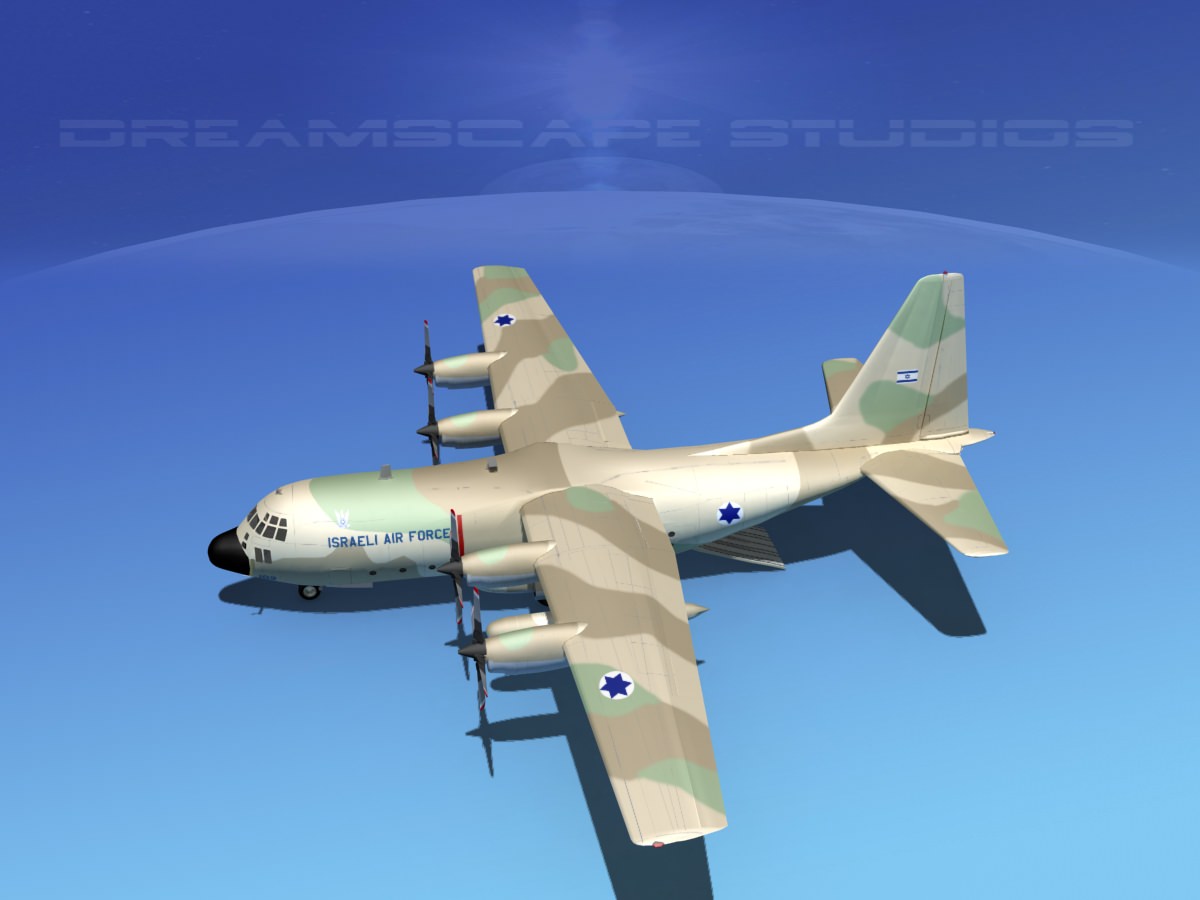 Lockheed C-130 Hercules Israeli Air Force 3D model_10