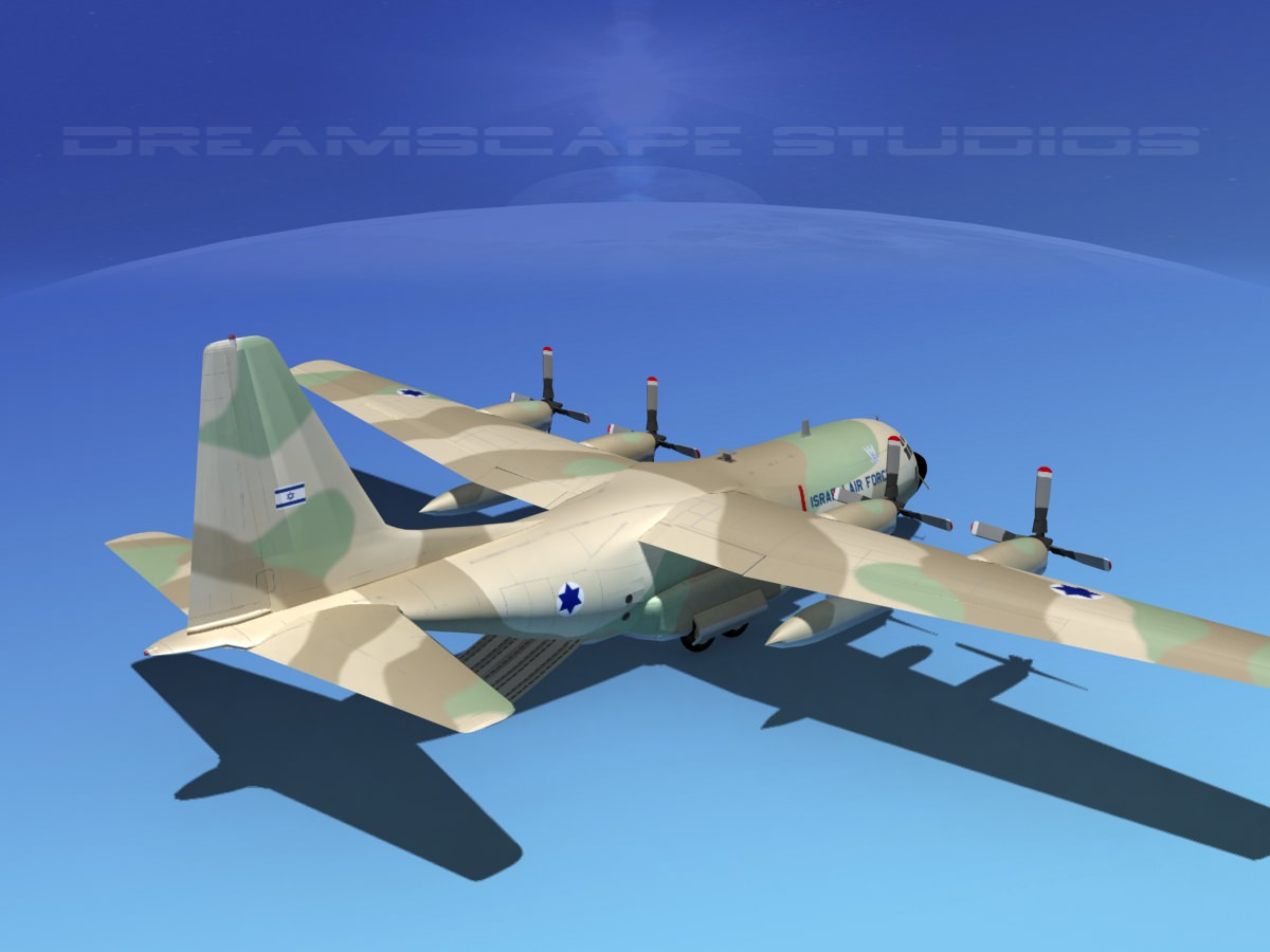 Lockheed C-130 Hercules Israeli Air Force 3D model_6