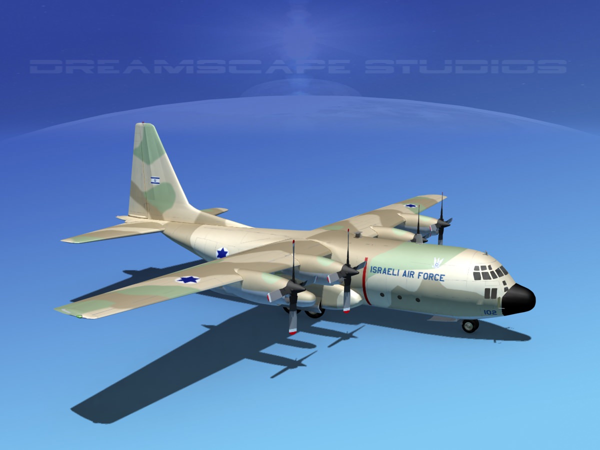 Lockheed C-130 Hercules Israeli Air Force 3D model_4