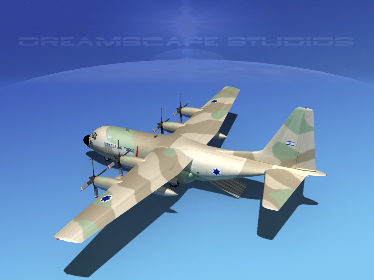 Lockheed C-130 Hercules Israeli Air Force 3D model_9