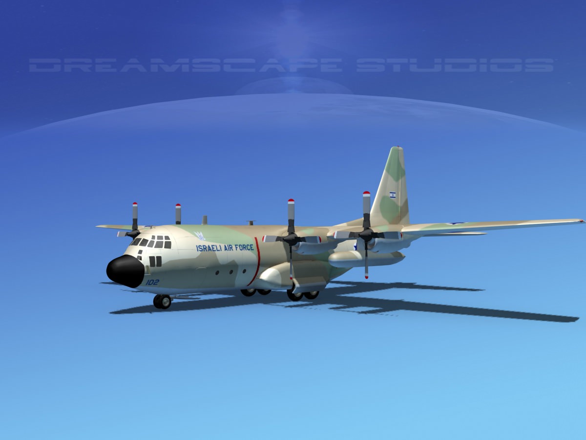 Lockheed C-130 Hercules Israeli Air Force 3D model_1