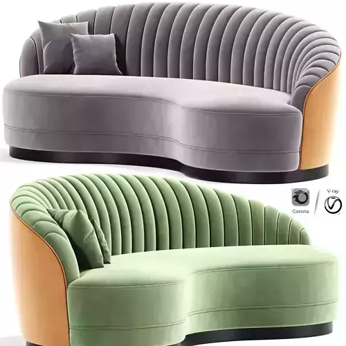 Ignacio Sinuous Curve Sofa