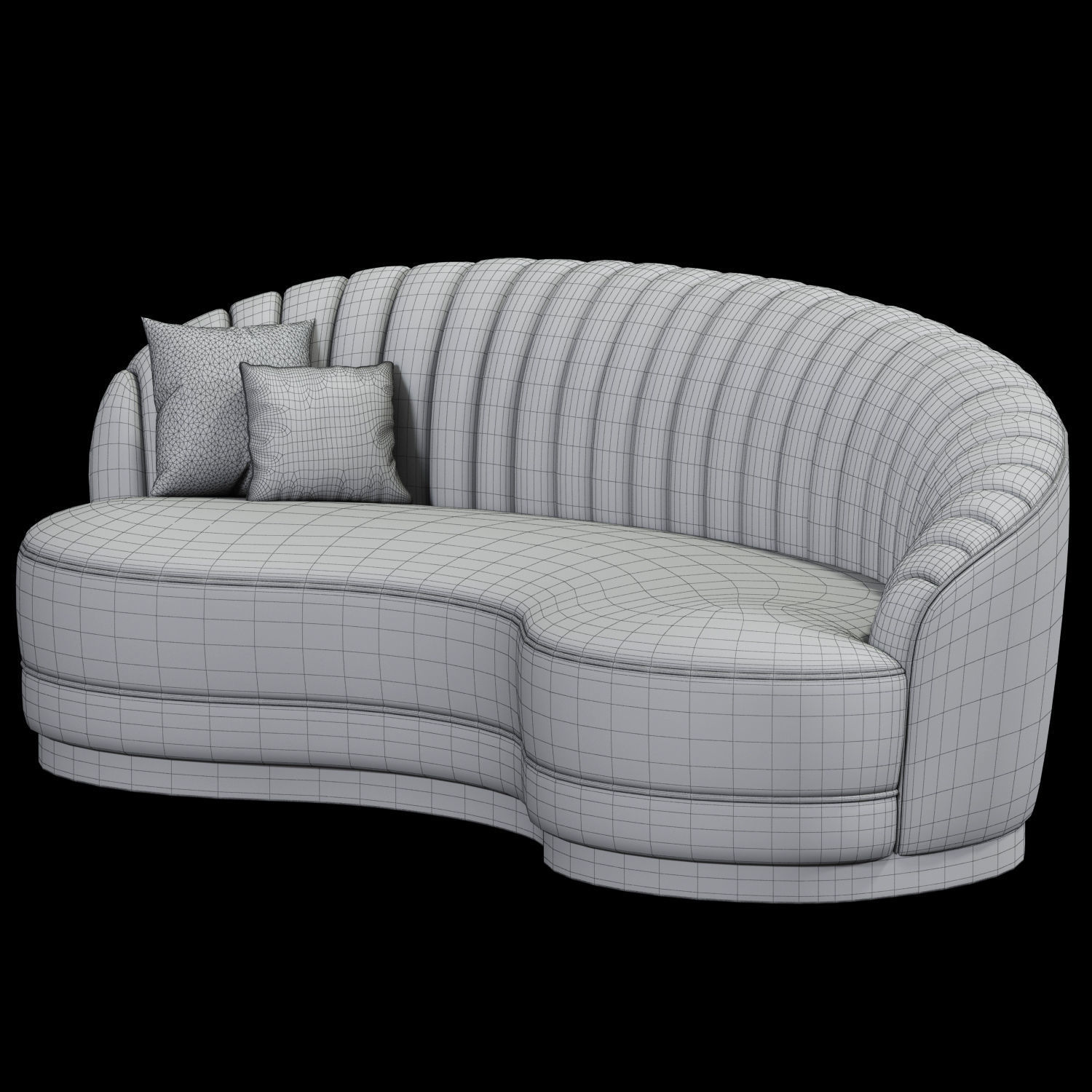 Ignacio Sinuous Curve Sofa 3D model_4