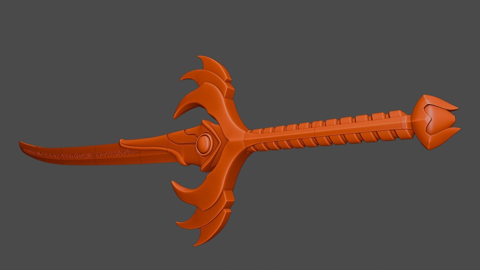 Flame Saber Sword -- Kamen Rider -- 3D Print Ready STL Files 3D print model_7
