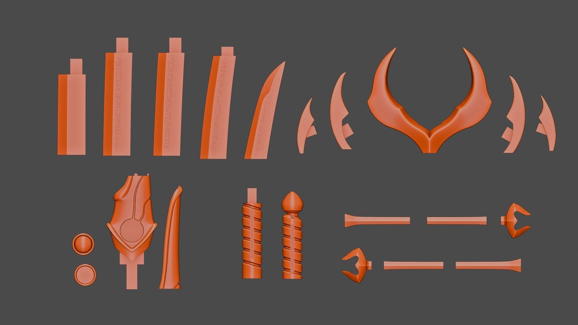 Flame Saber Sword -- Kamen Rider -- 3D Print Ready STL Files 3D print model_4