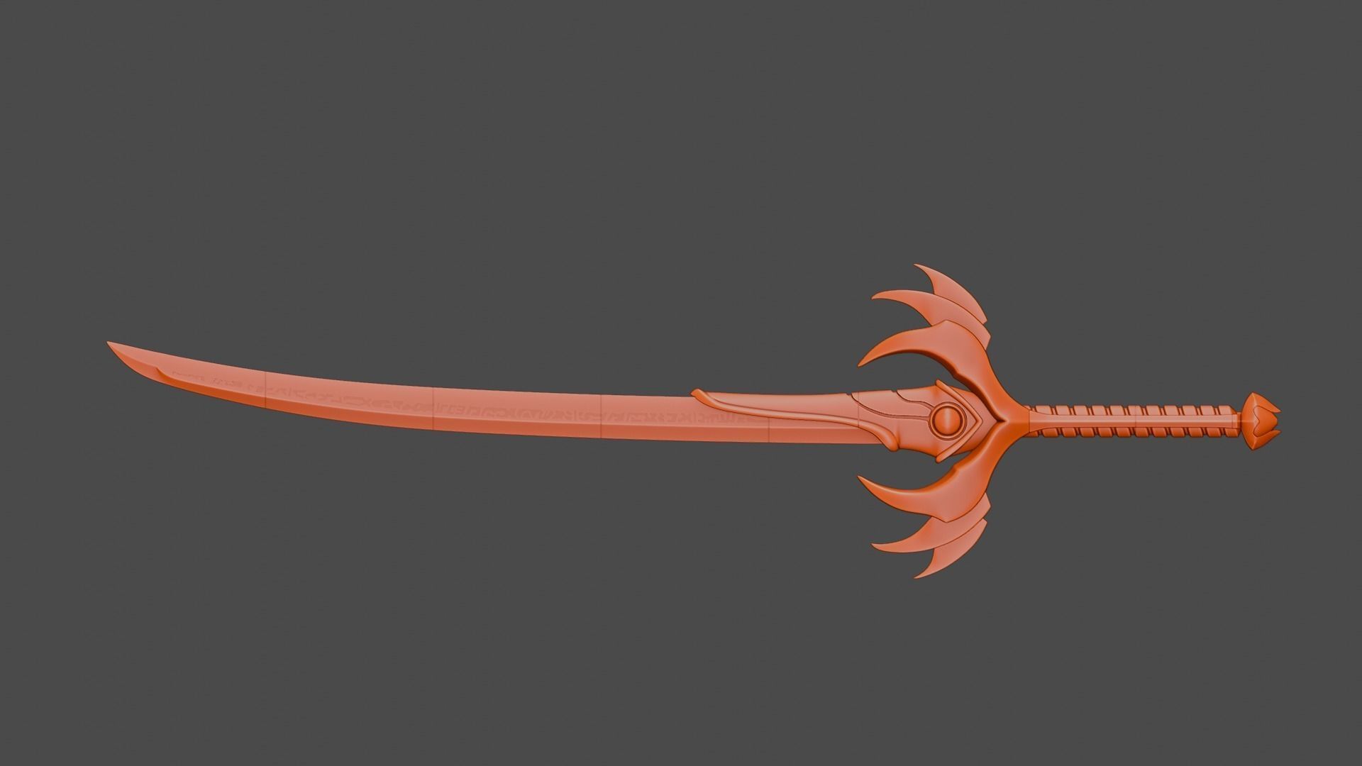 Flame Saber Sword -- Kamen Rider -- 3D Print Ready STL Files 3D print model_1